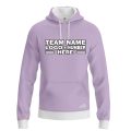 Custom Fully Sublimated Solid Q39 Pattern Pink Lavender Performance Sports Pullover Hoodie 09904