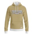 Custom Fully Sublimated Solid Z15 Pattern Dark Beige Performance Sports Pullover Hoodie 09953