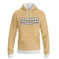Custom Fully Sublimated Solid Z20 Pattern Pale Cream Performance Sports Pullover Hoodie 09955
