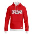 Custom Fully Sublimated Solid A5 Pattern Coral Performance Sports Pullover Hoodie 09961