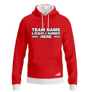 Custom Fully Sublimated Solid A5 Pattern Coral Performance Sports Pullover Hoodie 09961