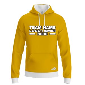 Custom Fully Sublimated Solid AA28 Pattern Golden Performance Sports Pullover Hoodie 09969