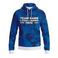 Custom Fully Sublimated USA FLAG Camo Three Pattern Blue Performance Sports Pullover Hoodie 10001