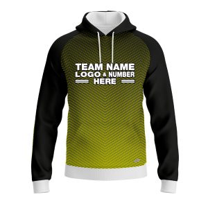 Custom Fully Sublimated Gradient Pattern Green Performance Sports Pullover Hoodie 10170