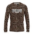 Custom Fully Sublimated Jaguar Animal Print Performance Long Sleeves  10387