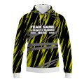 Custom Fully Sublimated Ripped Pattern Black Green Gray Performance Sports Pullover Hoodie 10457