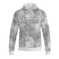 Custom Fully Sublimated Brushes Pattern Gray White Performance Sports Pullover Hoodie 10465