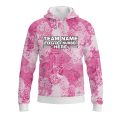 Custom Fully Sublimated Brushes Pattern Pink White Performance Sports Pullover Hoodie 10467