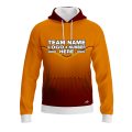 Custom Fully Sublimated Bold Pattern Orange Red Performance Sports Pullover Hoodie 10487
