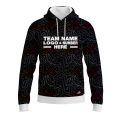 Custom Fully Sublimated Psychedelic Pattern Black Red Yellow Performance Sports Pullover Hoodie 10543