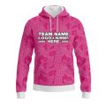 Custom Fully Sublimated Psychedelic Pattern Pink Performance Sports Pullover Hoodie 10549