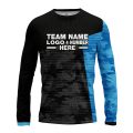 Custom Fully Sublimated ERDL Camo Pattern Black and Blue Performance Long Sleeves 10691