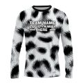 Custom Fully Sublimated Abstract Cheetah Animal Print Performance Long Sleeves 10703