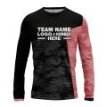 Custom Fully Sublimated ERDL Camo Pattern Black and Pink Performance Long Sleeves 10811