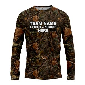Custom Fully Sublimated Forest Camo Pattern One Performance Long Sleeves 10871