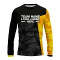 Custom Fully Sublimated ERDL Camo Pattern Black and Yellow Performance Long Sleeves 10851