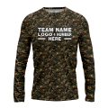 Custom Fully Sublimated Forest Camo Pattern Two Performance Long Sleeves 10883