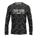 Custom Fully Sublimated Forest Camo Pattern Five Performance Long Sleeves 10919