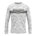 Custom Fully Sublimated Digital Camo Pattern Gray Performance Long Sleeves 10931