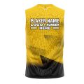 Custom Fully Sublimated Gradient Neon Pattern Yellow Performance Sleeveless 11219