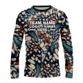 Custom Fully Sublimated Butterfly Wing Animal Print Multicolor Performance Long Sleeves 11339