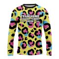 Custom Fully Sublimated Neon Leopard Skin Animal Print Multicolor Performance Long Sleeves 11363