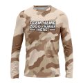 Custom Fully Sublimated Sand Camo Pattern Performance Long Sleeves 11399