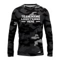 Custom Fully Sublimated Cool Camo Pattern Blue White Performance Long Sleeves 11435