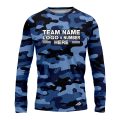 Custom Fully Sublimated Blues Classic Camo Pattern Performance Long Sleeves 11531