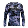 Custom Fully Sublimated Urban Night Camo Two Pattern Blues Performance Long Sleeves 11699