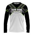 Custom Fully Sublimated Adventure BMX Neon Pattern Black Gray Yellow Performance Long Sleeves 11963