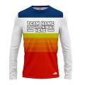 Custom Fully Sublimated Retro Stripe Neon Pattern Multicolor Performance Long Sleeves 12011