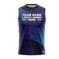 Custom Fully Sublimated Retro Style Neon Pattern Blues Performance Sleeveless 12095