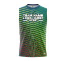 Custom Fully Sublimated Energetic Streaks Neon Pattern Multicolor Performance Sleeveless 12155