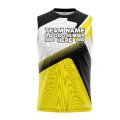 Custom Fully Sublimated Power Ranger Pattern Yellow Performance Sleeveless 12211
