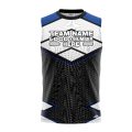 Custom Fully Sublimated BMX Modern Pattern Black White Blue Performance Sleeveless 12275