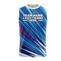 Custom Fully Sublimated Spikes Pattern Blue Performance Sleeveless 12367