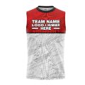 Custom Fully Sublimated PowerPace Pattern Red White Performance Sleeveless 12371