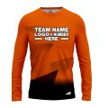 Custom Fully Sublimated Gradient Neon Pattern Orange Performance Long Sleeves 12471