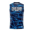 Custom Fully Sublimated Glaciar Break Pattern Blue Performance Sleeveless 12487