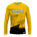 Custom Fully Sublimated Gradient Neon Pattern Yellow Performance Long Sleeves 12507