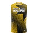 Custom Fully Sublimated Star Pattern Yellow Performance Sleeveless 12495