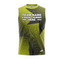 Custom Fully Sublimated Star Pattern Green Performance Sleeveless 12503