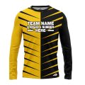 Custom Fully Sublimated Thorns Neon Pattern Yellow Performance Long Sleeves 12551