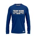 Custom Fully Sublimated Solid V2 Pattern Blue Jay Performance Long Sleeves 12519