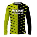 Custom Fully Sublimated Thorns Neon Pattern Green Performance Long Sleeves 12603