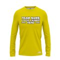 Custom Fully Sublimated Solid DD Pattern Yellow Performance Long Sleeves 12615