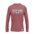 Custom Fully Sublimated Solid P29 Pattern Rose Gold Performance Long Sleeves 12687
