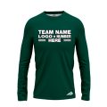 Custom Fully Sublimated Solid S20 Pattern Forest Green Performance Long Sleeves 12699