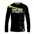 Custom Fully Sublimated Extreme Neon Pattern Yellow Performance Long Sleeves 12711